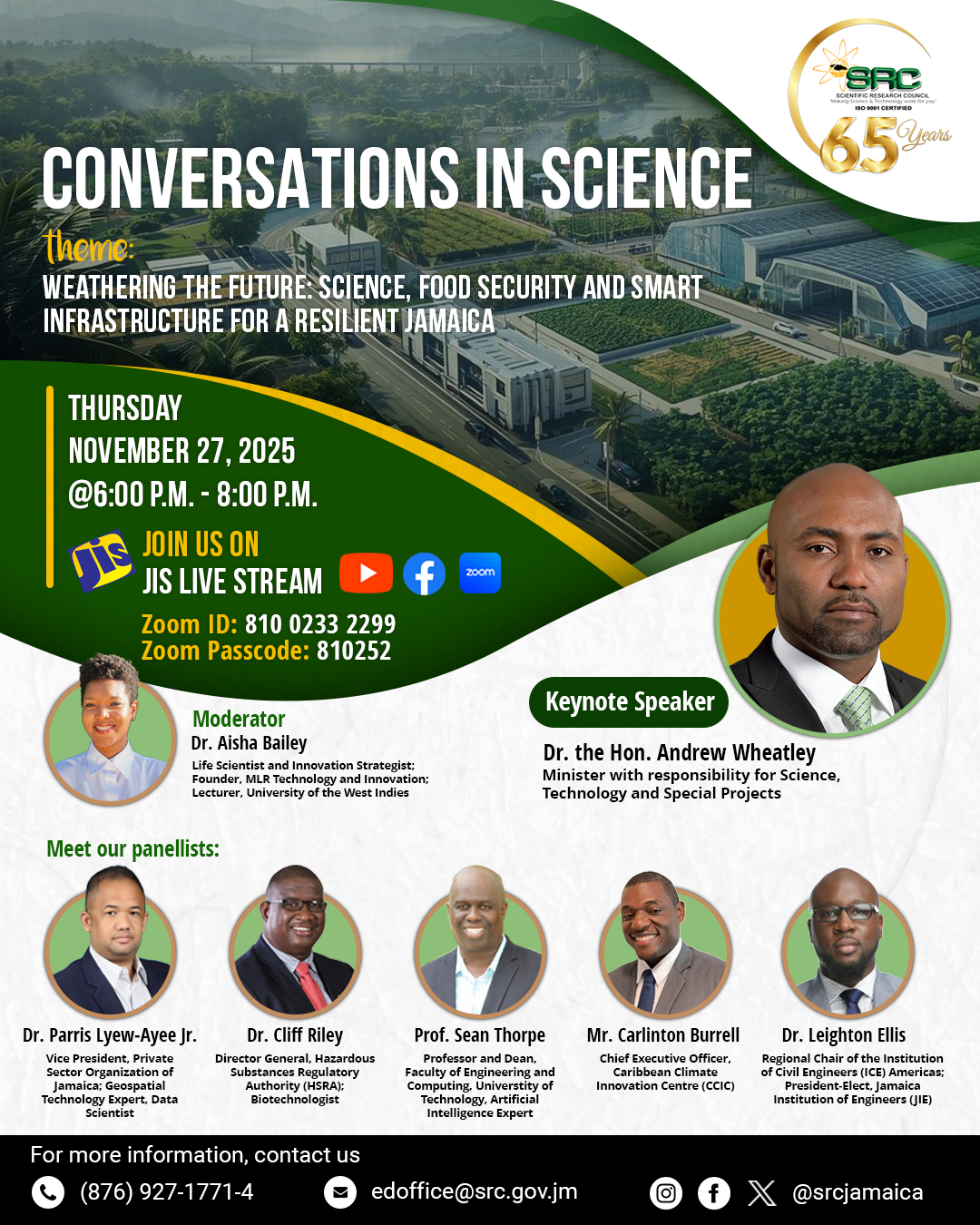 Expert panel to discuss ‘Weathering the Future’ at SRC’s Conversations in Science